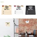 WiFi Sign Sticker Mirror Account Password Notice Board Stickers for Window Office. 