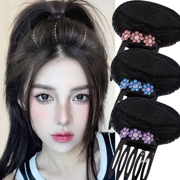 1pcs%20Rhinestone%20Invisible%20Fluffy%20Sponge%20Hair%20Clip%20Front%20Hair%20Line%20Volume%20Base%20Puff%20Cushion%20Hair%20Bun%20Hair%20Styling%20Hair%20Hairpin%20-%20Image%202