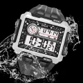 Sports Watch Large Dial 12/24 Hours Switch WR50M Waterproof Men Sports Digital Wristwatch for Outdoor. 