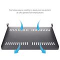 1U Server Rack Shelf Universal Vented Rack Mount Cantilever Tray for 19 Cabinet.