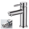 304 Stainless Steel Bathroom Sink Faucet Single Handle Wash Basin Mixer Tap. 