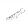 Medicine Box Keychain Metal Mini Waterproof Alloy Tablets Box Case Drugs Holder Contai.... 