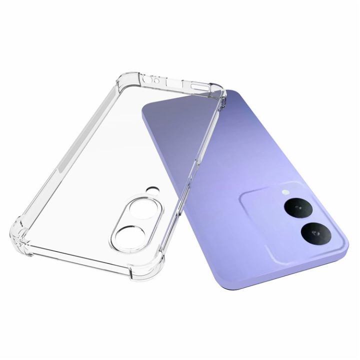 Custodia Trasparente Sottile Per Vivo Y17s, IVoler Silicone TPU Antiurto, Cover Slim