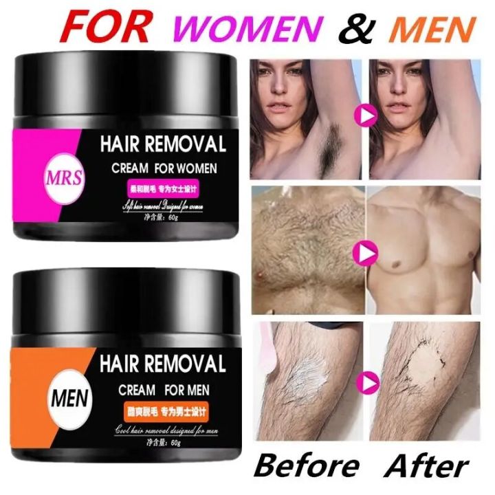 Painless Depilatory Cream Armpit Legs Arms Hair Removal Cream for Women ...