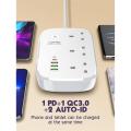 LDNIO SCW3451 WiFi Smart Power Strip 3 Socket 4 USB 2500W - White. 