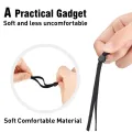 DIY clothing accessories-150 x Flat elastic cord bands-Black. 