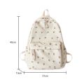 Korean Student School Backpack Floral White School Bags For Teenage Girls Cute Women's backpack brand Book Bag Nylon Rucksack. 