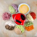 High-capacity Multi-function Kitchen Manual Food Processor Meat Grinder Vegetable Chopper Shredder Cutter Egg Blender-1500ml Red recommend.