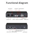 -UC22 24Bit/192KHz Audio Interface High Resistance Instruments USB Computer Live Recording External Sound Card Black Music Production Mixer 1 PCS.