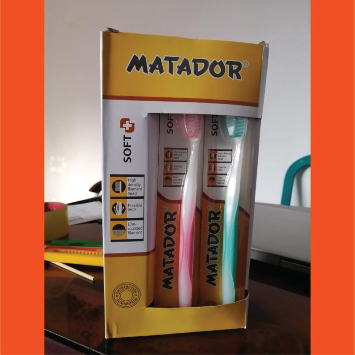 Matador Super Flex Soft Toothbrush Premium Quality Brush - 12pcs