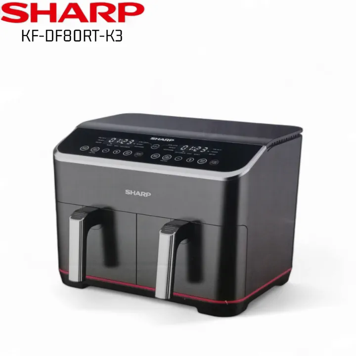 Sharp%208%20Liter%20KF-DF80RT-K3%20Double%20Basket%20Air%20Fryer%20-%20Image%204