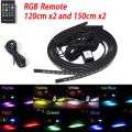 Car Flexible Underglow Strip Light LED Underbody Remote APPl Control RGB Neon Lights Atmosphere Lamp for Auto Decoration. 