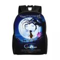Halloween Horror Movie Coraline Backpack for Men Women Water Resistant College School Bag Print Bookbags. 
