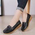 【Alien Alien】 Women Loafers Sheos Ballet Flats Ladies Shoes Genuine Leather Female Spring Moccasins Casual Ballerina Shoes Women Sneakers. 