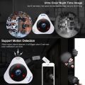 ESCAM Q8 960P 360 Degrees Fisheye Lens 1.3MP WiFi IP Camera, Support Motion Detection / Night Vision, IR Distance: 5-10m, AU Plug. 
