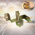 4PC/lot Cold Rolled Steel Bedstead Fixed Accessories Bed Beam Hook Up Corner Bracket Wardrobe Beams Connector Furniture Hardware. 