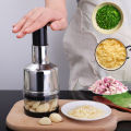 Multifunctional Manual Garlic Chopper Press Type Onion Cutter Hand Chopper Kitchen Tool. 