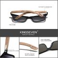 KINGSEVEN 100% Polarized Vintage Men Wooden Sunglasses Wood UV400 Protection Fashion Square Sun glasses Women Gafas De sol. 
