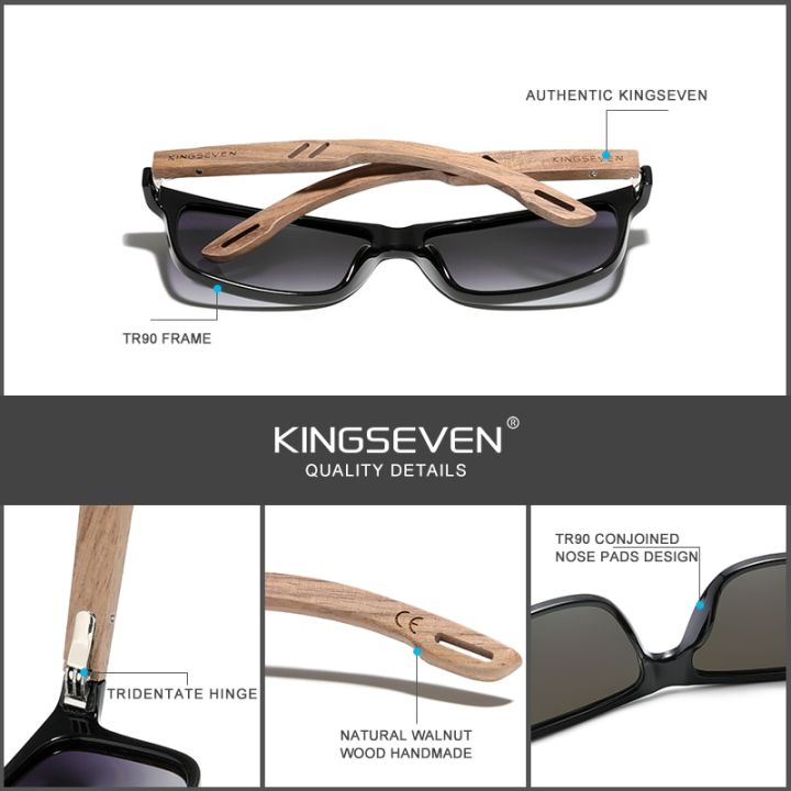 KINGSEVEN%20100%25%20Polarized%20Vintage%20Men%20Wooden%20Sunglasses%20Wood%20UV400%20Protection%20Fashion%20Square%20Sun%20glasses%20Women%20Gafas%20De%20sol%20-%20Image%204