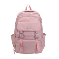 2024 New Oxford Cloth Backpack Korean Version Solid Color Middle School and High School Student Bag Large Capacity Simple Style Backpack Trend.