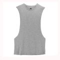 Men's Fitness Sleeveless Vest With Extreme Dropped Armhole Crew Neck Regular Fit Shirts TaTops. 