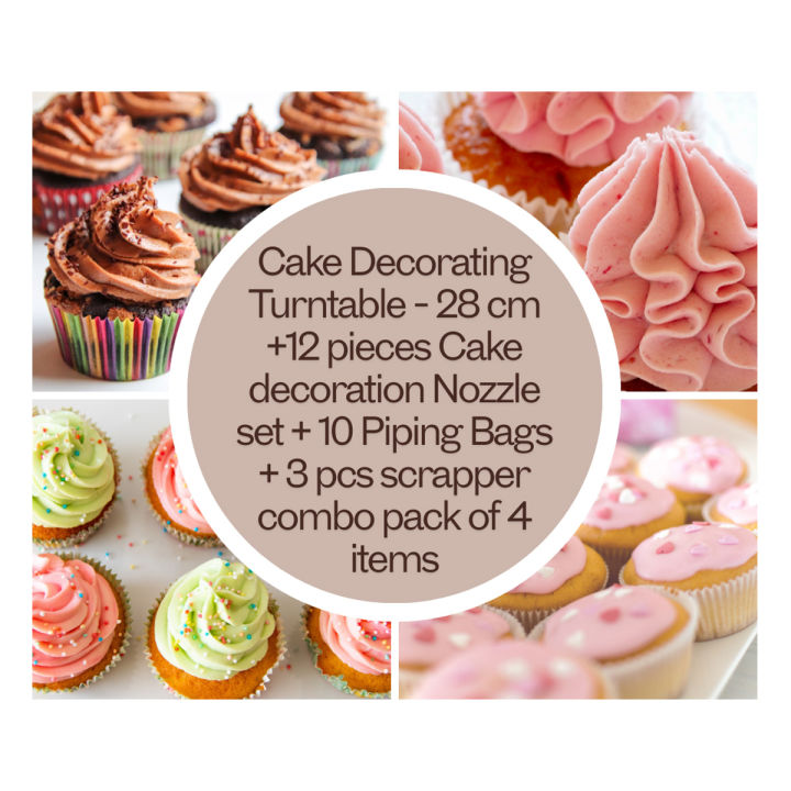 Cake%20Decorating%20Turntable%20-%2028%20cm%20+12%20pieces%20Cake%20decoration%20Nozzle%20set%20+%2010%20Piping%20Bags%20+%203%20pcs%20scrapper%20combo%20pack%20of%204%20items%20-%20Image%207