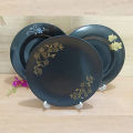 Exclusive Black beauty dinner plate  and half plate. 