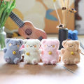 Cute Plush Maneki Neko Doll Pendant Key Chain Exquisite Lucky Cat Toy Fashion Women Bag Pendant Car Hangings Keyring Ornament. 