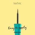 Technic Waterproof Liquid Eyeliner - Black | Smudge-Proof & Long-Lasting. 