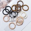 Women's Spiral Hair Ties Telephone Wire Cord Girl Hair Ring Elastic Head Bands Rubber Band Scrunchies Ladies Headwear Sweet Korean Large Spring Summer Thickened Stretchy Children Durable Tie Hair Tool Hair Accessories. 
