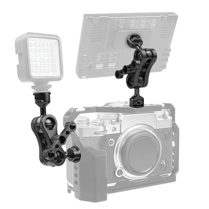 Double%201/4%20Ball%20Head%20Adapter%20Magic%20Arm%20Crab%20Clamp%203/8%20Mount%20Light%20Field%20Monitor%20Camera%20Stand%20Bracket%20-%20Image%206