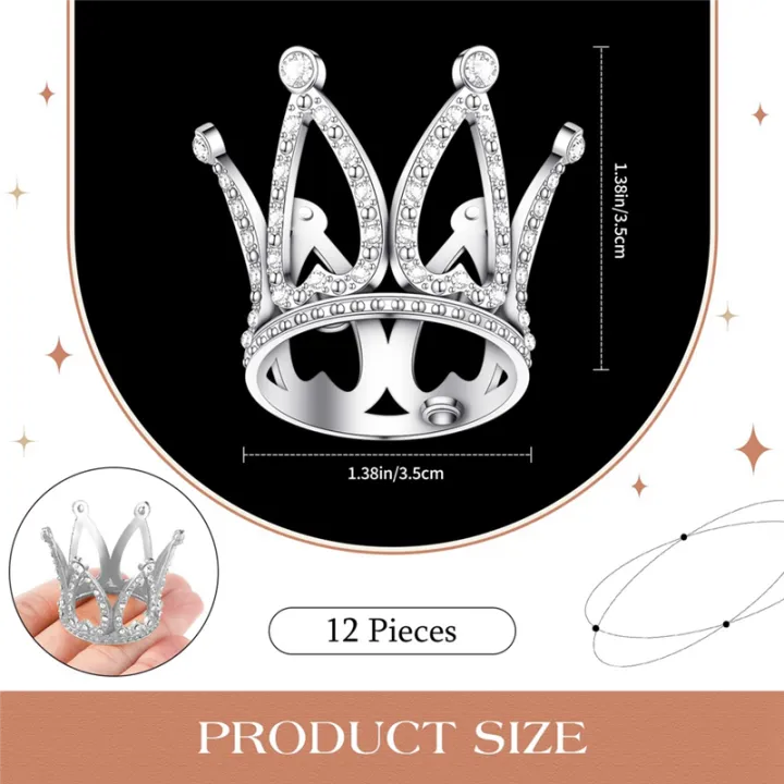 12Piece%20Crown%20Cake%20Topper%20Mini%20Baby%20Crown%20Queen%20Crown%20Small%20Princess%20Headpiece%20Cake%20Decoration%20for%20Baby%20Shower%20Decor%20-%20Image%208
