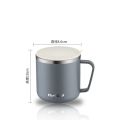 304 Stainless Steel Coffee Mugs Portable Cups Heat Insulation Anti-fall Thermos Mug Home with Cover and Handle Mug Water Bottle. 