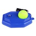 Wal 1pc Blue Plastic Racket Ball Trainer Single Tennis Practice Base Device Kit.