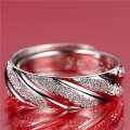 Stylish Twill Sparkling Sand Meteor Shower Men's Trendy Opening Mobius Hip Hop Ring. 