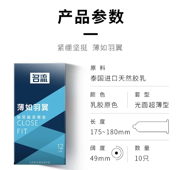Celebrity%20Close%20Fit%20Small%20Condom%2012Pcs%20Pack%2049mm%20Super%20Ultra%20Thin%20Plain%20Condom%20(Brand:%20MINGLIU)%20-%20Image%204