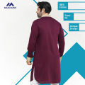 Masculine Casual Kabli Panjabi- Maroon. 