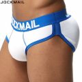 JOCKMAIL Brand Enhancing Mens Underwear Briefs Bulge Gay pad Front + Back Magic buttocks Double Removable Push Up Cup. 