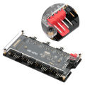 stable motherboard control and remote case fan controller durable pwm+argb home for computer cooling diy repairing.