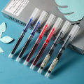 Small White Dot RP007 Liquid Ballpoint Pen Tube Quick-dry and Break-free Ink 0.5mm Tube INS Simple Style Japanese Style Cute. 