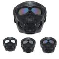 Face Mask Outdoor Riding Windproof Helmet Skull Mask Reinforced Lens Motorcycle Goggles Sports Riding Mask. 