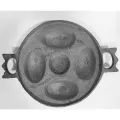 Cast Iron Shaj For Baking Chitoi Pitha 5 In 1: This Versatile Pan Is Perfect For Baking Chitoi Pitha And Comes In A Convenient 1-Piece Set..
