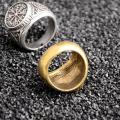 Men Viking Ring Vintage Embossed Design Finger Rings. 