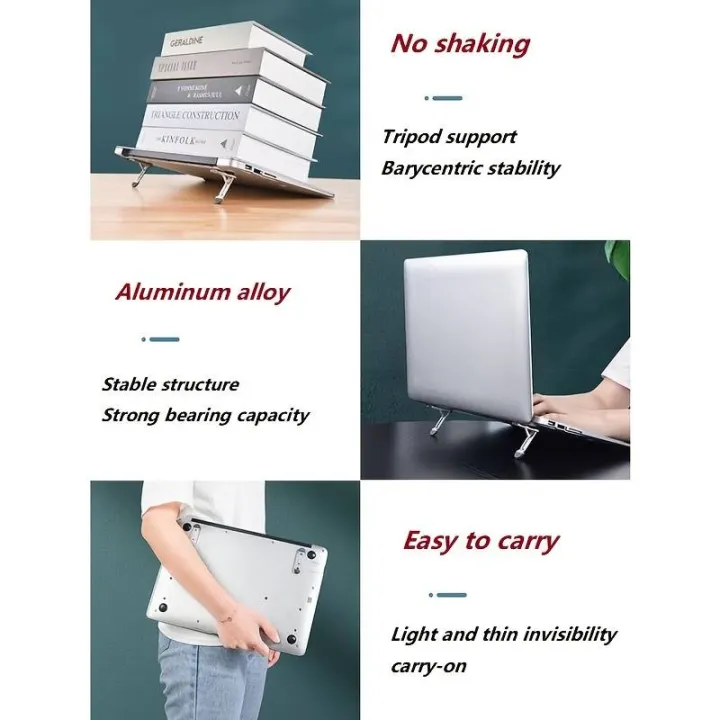 Portable%20Invisible%20Laptop%20Stand-2PCS,SUNTAIHO%20Mini%20Aluminum%20Cooling%20Pad,Computer%20Keyboard%20Mount%20Kickstand,Ergonomic%20Lightweight%20Laptop%20Desk%20Stand%20for%2012-17%20Inches%20Tablet&Laptop%20-%20Image%203