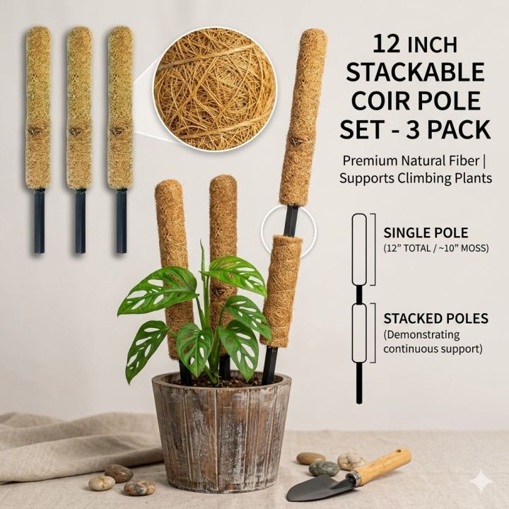 12 Inch Coir Grow Stick – 3Pcs
