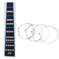BRADOO- V68 1 Set Violin Strings 4 Pieces E a D G for 1/8 1/4 1/2 3/4 4/4 Common Size Stringed & 1x Violin Finger Guide /Fingerboard Sticker Fret Guide Label Finger Chart for Size 4/4. 
