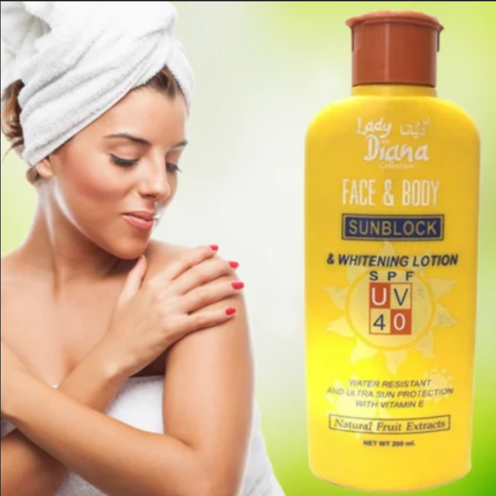 Lady%20Diana%20Sunblock%20Cream%20With%20Vitamin%20E%20Cream%20200ml%20SPF%20UV%2040%20-%20Image%202