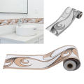 wave line wall border sticker 10m home decoration 10m wall sticker 5cm sticker wallpaper for interior design DIY renovation easy to apply home kitchen bathroom.