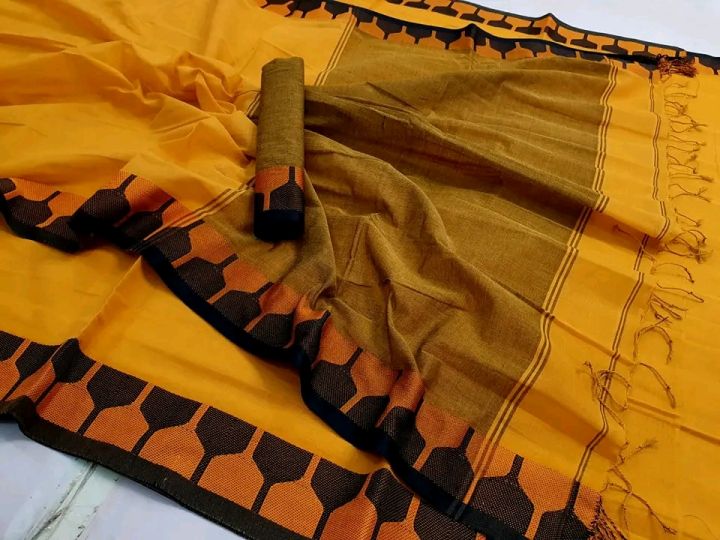Tangail%20Tat%20Saree%20for%20Women%20All%20Season%20Cotton%20Fabric%20Traditional%20Elegant%20Style%20Without%20the%20Blouse%20Piece%20Available%20in%20Yellow%20Color%20-%20Image%205