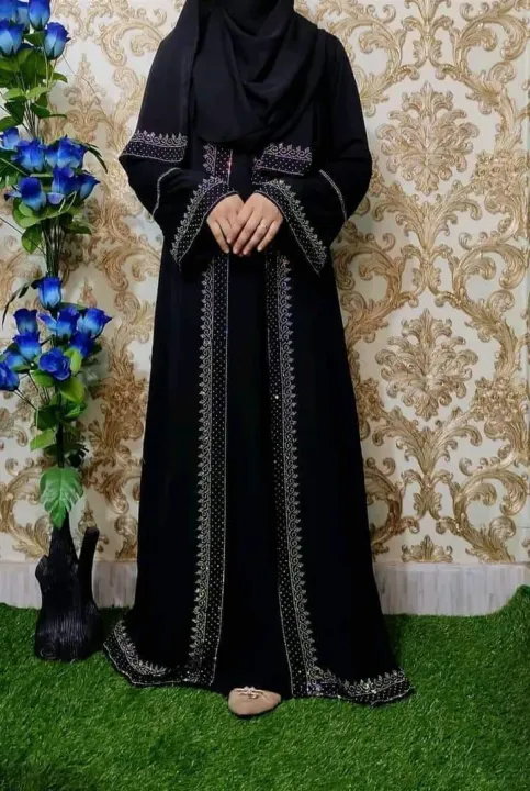 Stone%20Koti%20Borka%20Premium%20Cherry%20Fabrics%20with%20hijab%20for%20Women%20-%20Image%203
